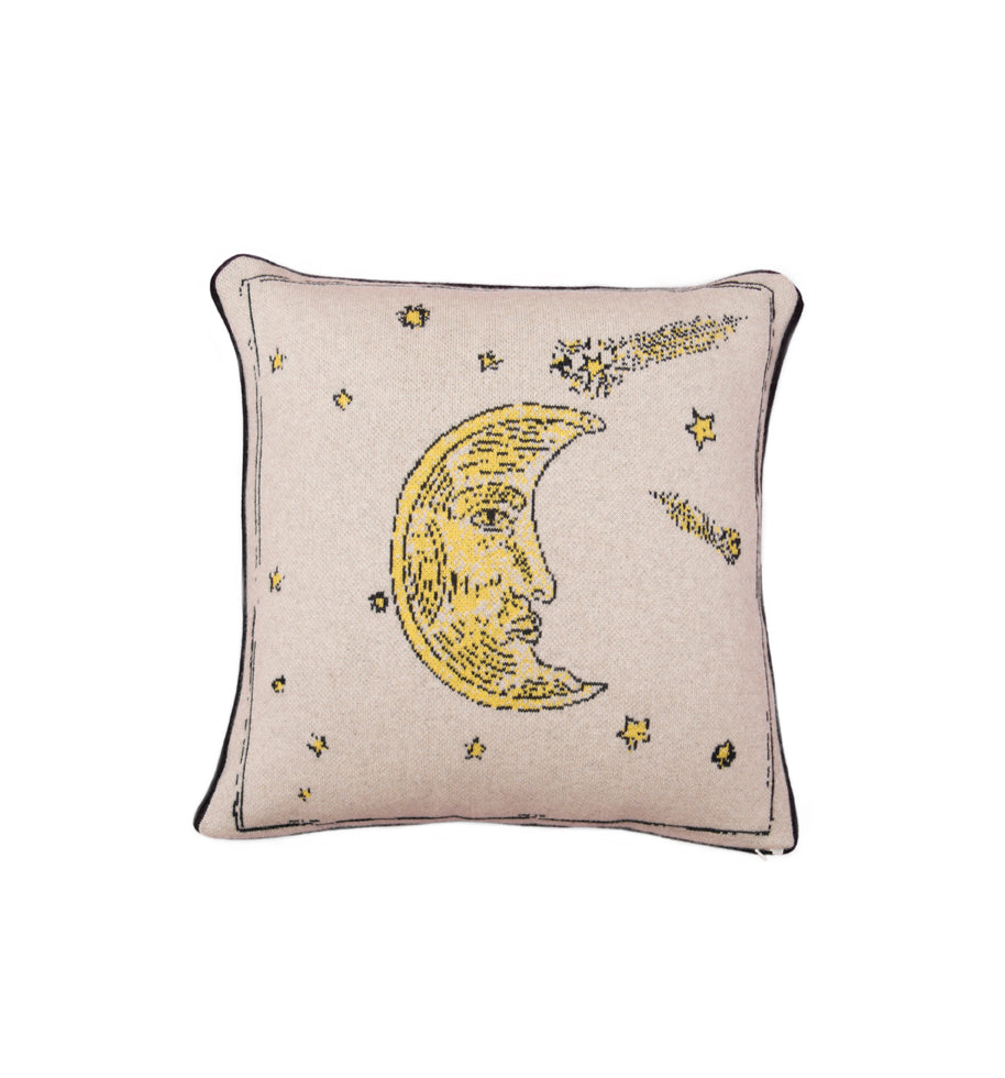 Man in the Moon Cashmere Pillow